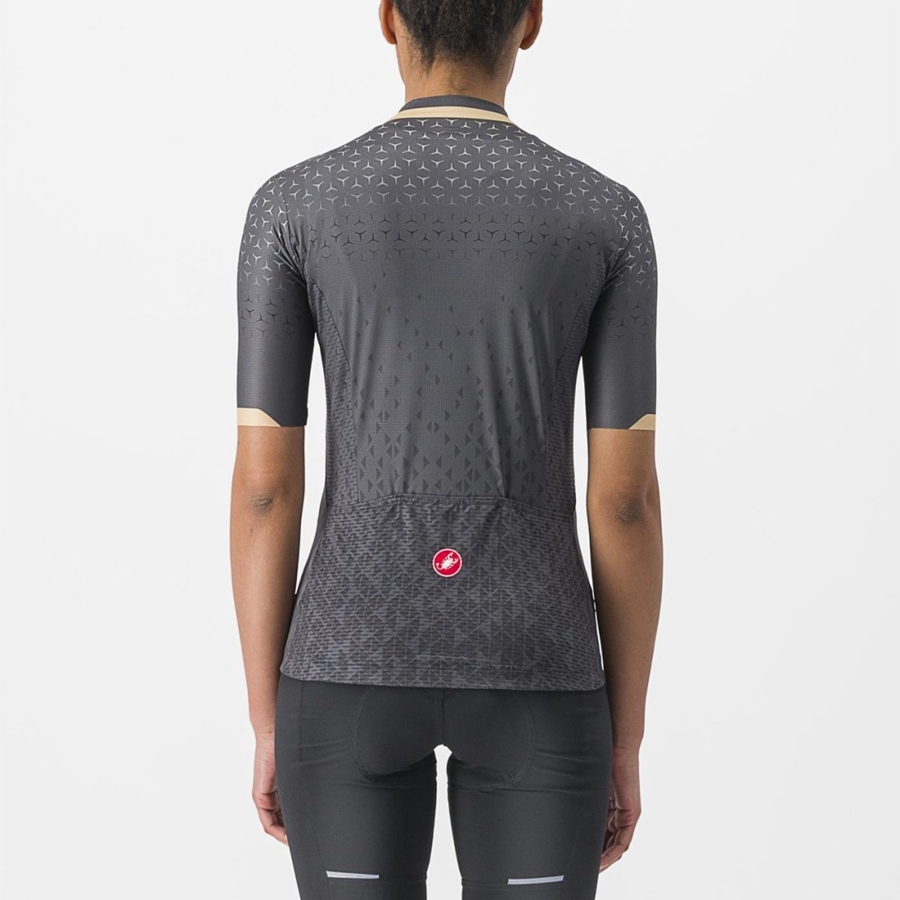 Castelli PEZZI Women Jersey Dark Grey | WDNT52973