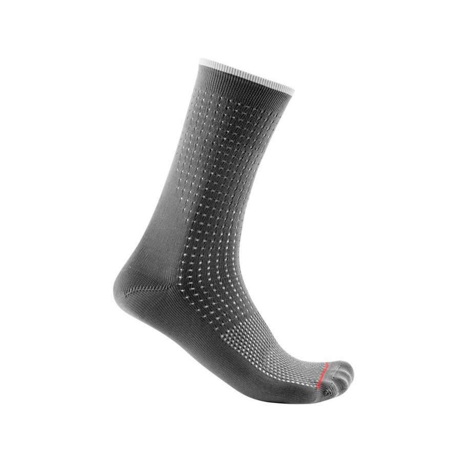 Castelli PREMIO 18 Men Socks Grey | BQJD24578