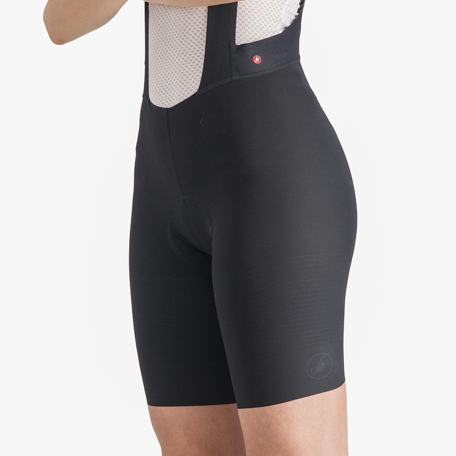 Castelli PREMIO W Women Bib Shorts Black | XDSN31960