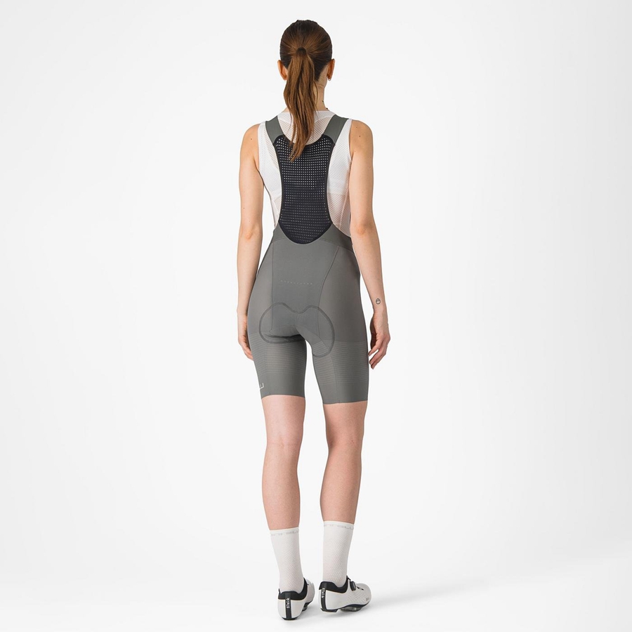 Castelli PREMIO W Women Bib Shorts Grey | NYJS31724