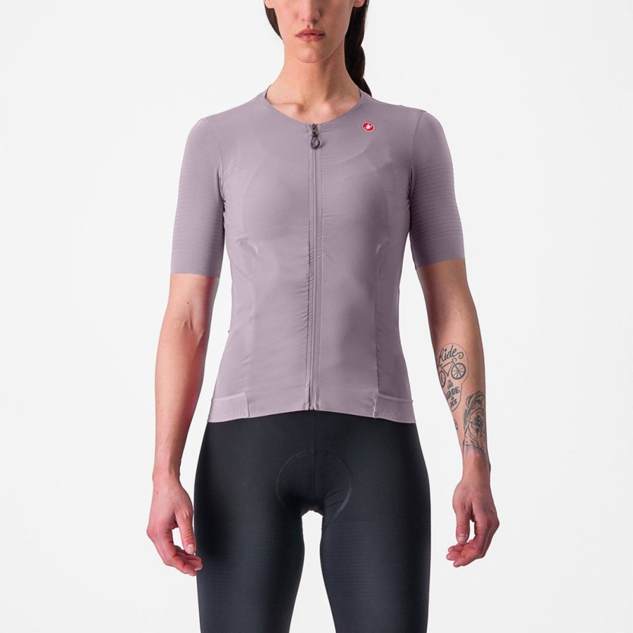 Castelli PREMIO W Women Jersey Purple White | UCBE10327