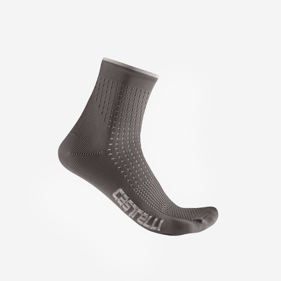 Castelli PREMIO W Women Socks Grey | LMFW84910