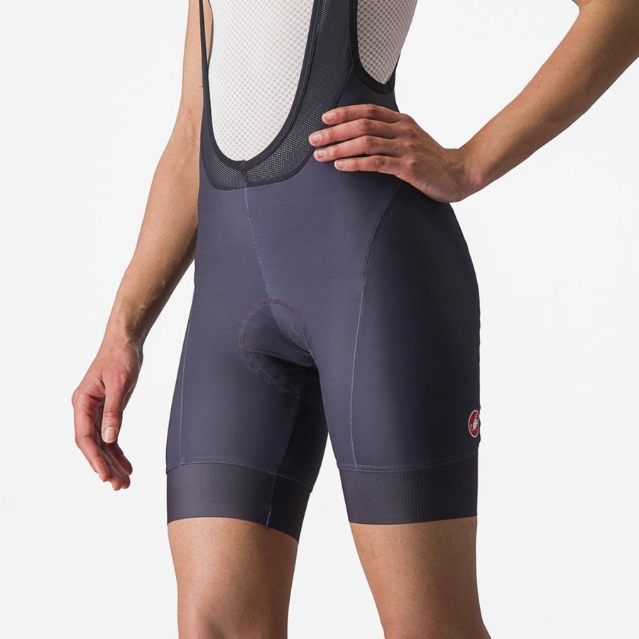 Castelli PRIMA Women Bib Shorts Black | MOGH76045