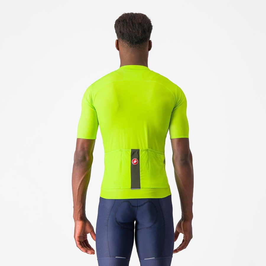 Castelli PROLOGO LITE Men Jersey Light Green / Deep Green | THNB57102