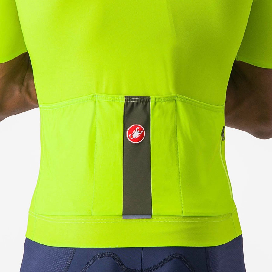 Castelli PROLOGO LITE Men Jersey Light Green / Deep Green | THNB57102