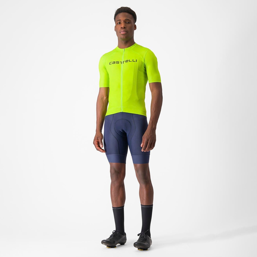 Castelli PROLOGO LITE Men Jersey Light Green / Deep Green | THNB57102