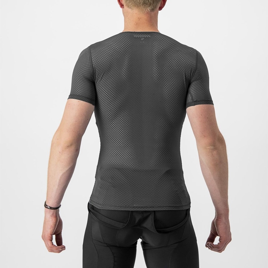 Castelli PRO MESH 2.0 SHORT SLEEVE Men Base Layer Black | JNGC47902