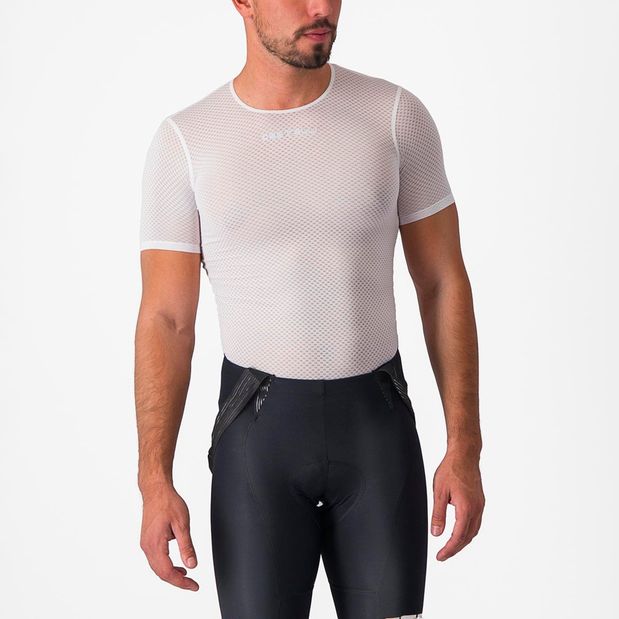 Castelli PRO MESH 2.0 SHORT SLEEVE Men Base Layer White | NLVA82109