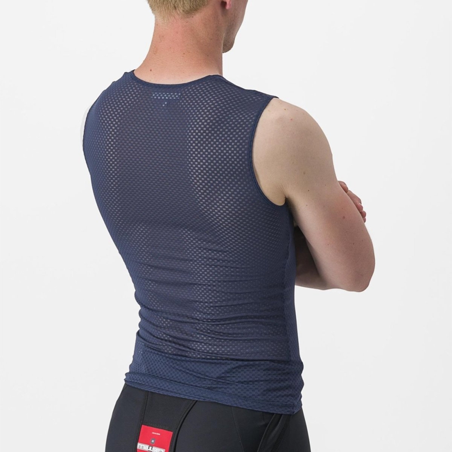 Castelli PRO MESH 2.0 SLEEVELESS Men Base Layer Blue | WAIR08613