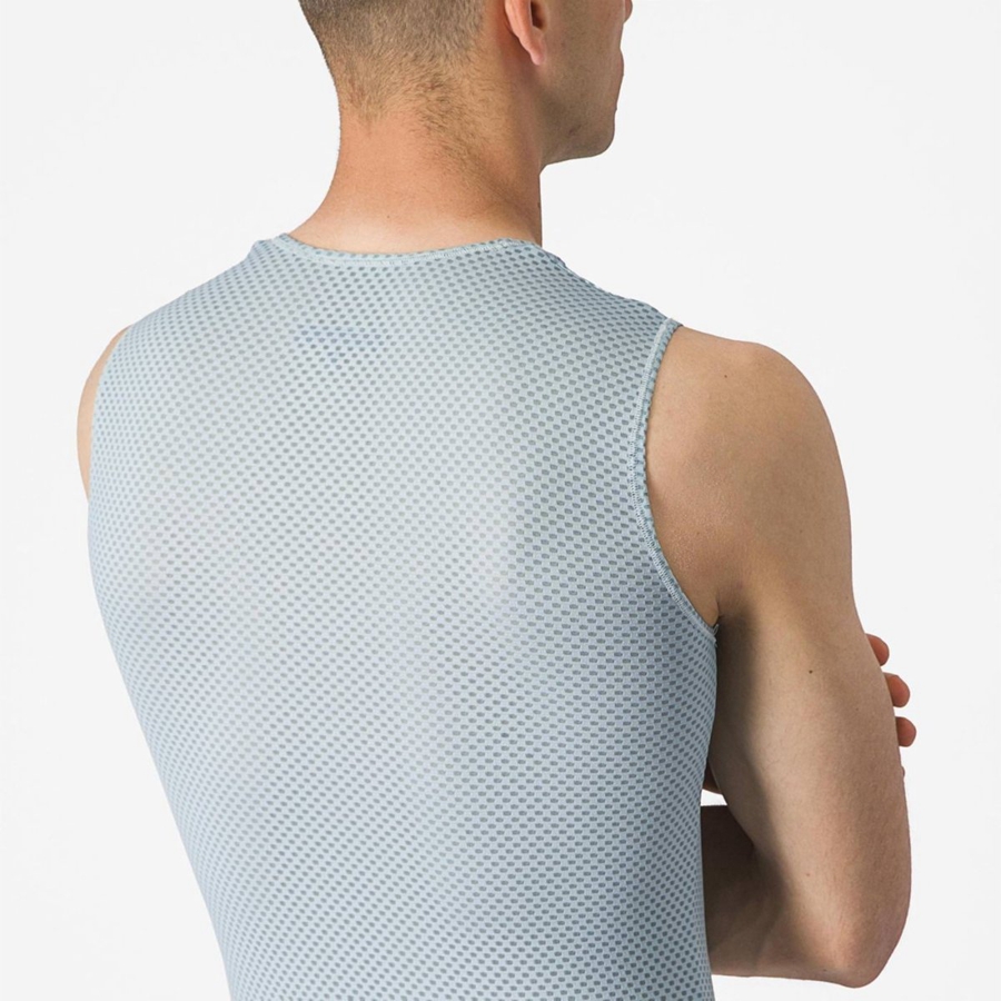 Castelli PRO MESH 2.0 SLEEVELESS Men Base Layer Blue | UOSZ68510