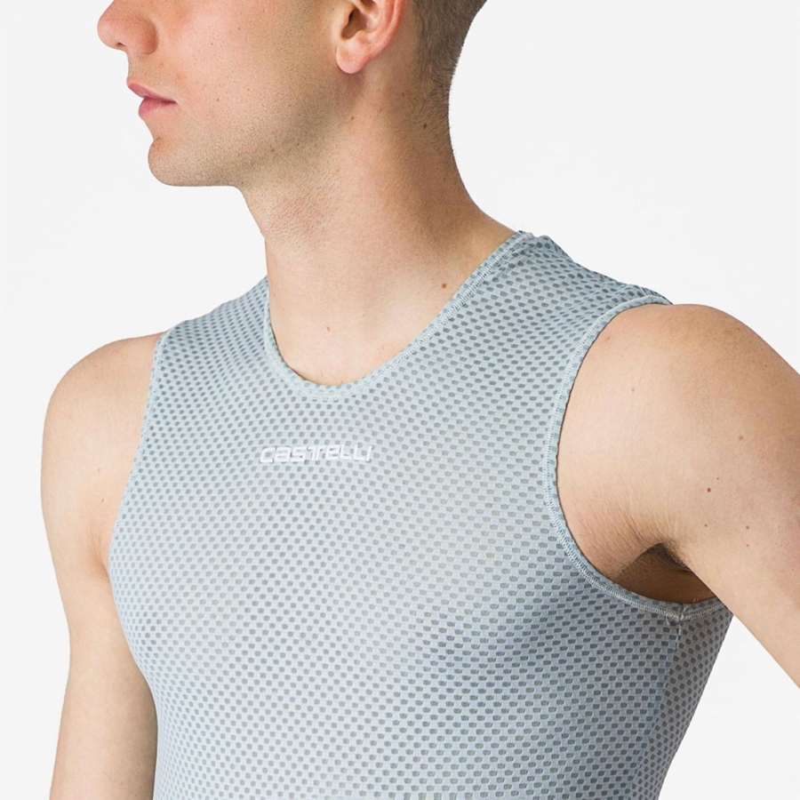 Castelli PRO MESH 2.0 SLEEVELESS Men Base Layer Blue | UOSZ68510