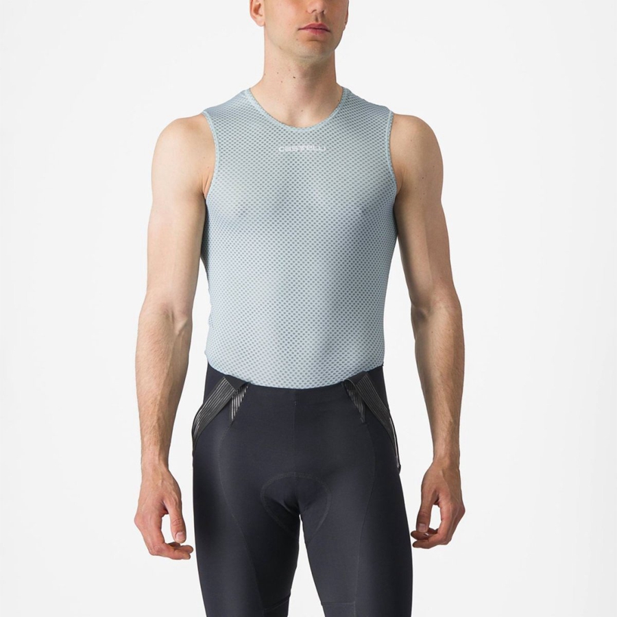 Castelli PRO MESH 2.0 SLEEVELESS Men Base Layer Blue | UOSZ68510