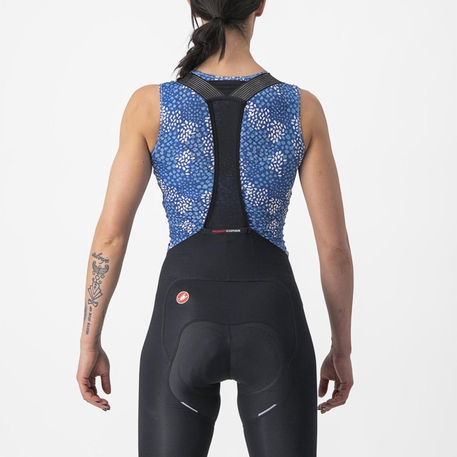 Castelli PRO MESH 4 W SLEEVELESS Women Base Layer Blue | DQRE35246