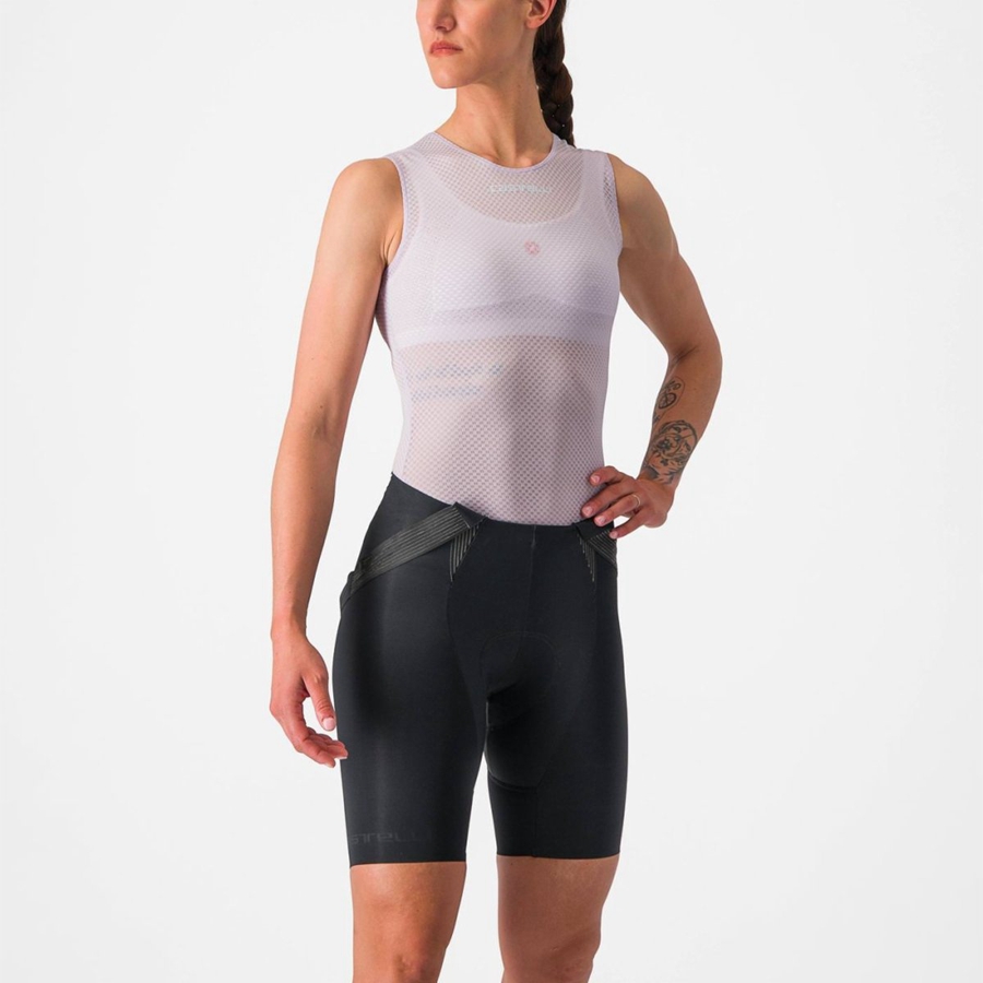 Castelli PRO MESH W SLEEVELESS Women Base Layer Purple White | SNGQ87695