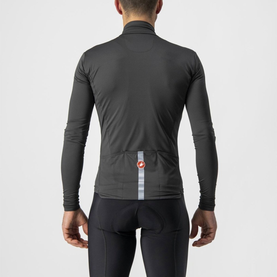 Castelli PRO THERMAL MID LS Men Jersey Dark Grey | SGIF70325