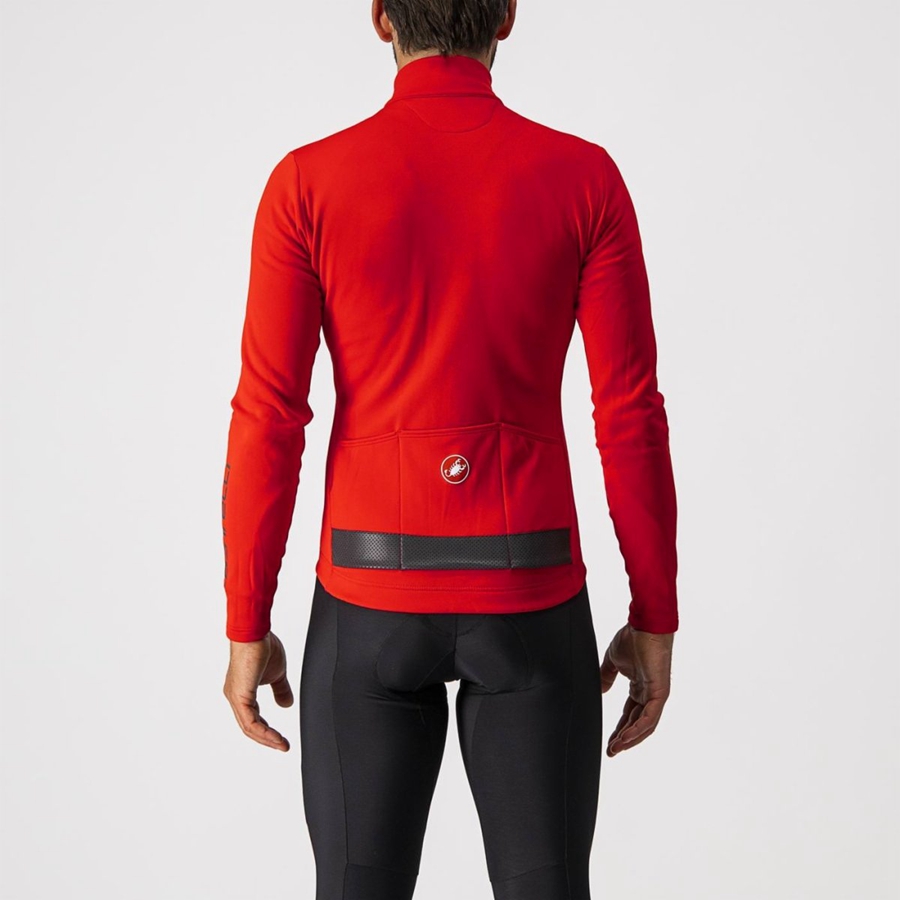 Castelli PURO 3 FZ Men Jersey Red / Black | NEAL13467