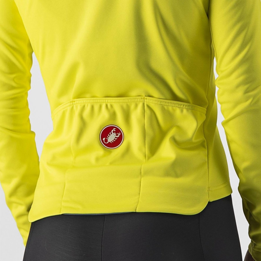 Castelli SINERGIA 2 FZ Women Jersey Yellow / Dark Grey | MYGU84367