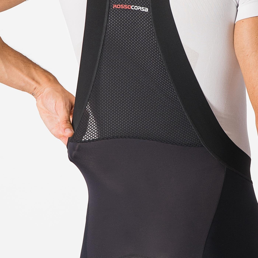 Castelli SORPASSO RoS Men Bib Tights Black | RZLW89503