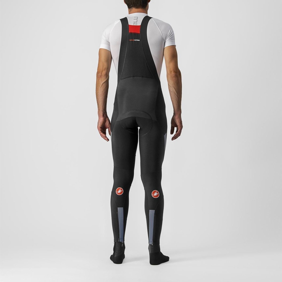 Castelli SORPASSO RoS Men Bib Tights Black / Silver | GARW18543