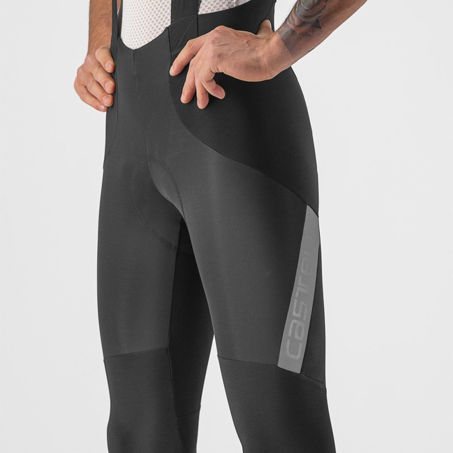 Castelli SORPASSO RoS Men Bib Tights Black / Silver | GARW18543