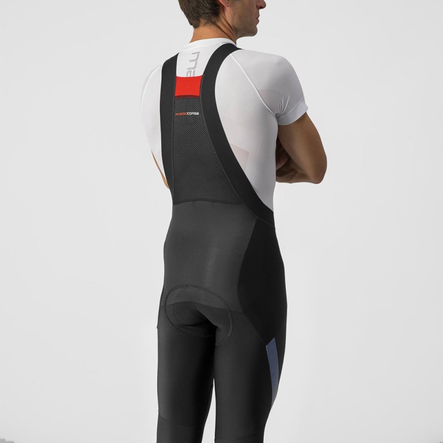 Castelli SORPASSO RoS Men Bib Tights Black / Silver | GARW18543