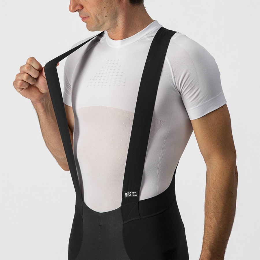 Castelli SORPASSO RoS Men Bib Tights Black / Silver | GARW18543