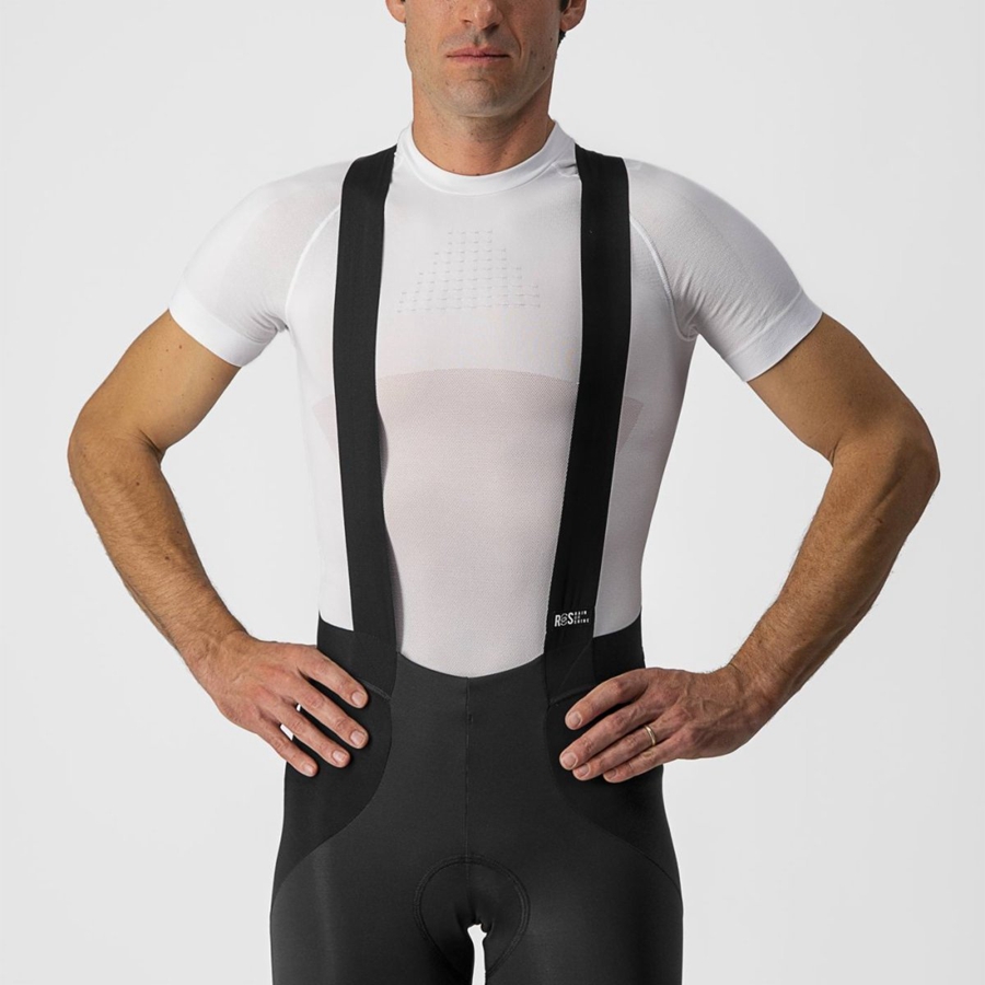 Castelli SORPASSO RoS Men Bib Tights Black / Silver | GARW18543