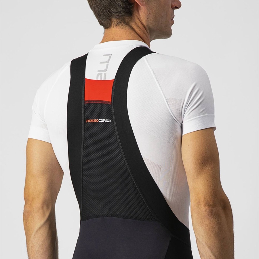 Castelli SORPASSO RoS Men Bib Tights Black / Silver | GARW18543