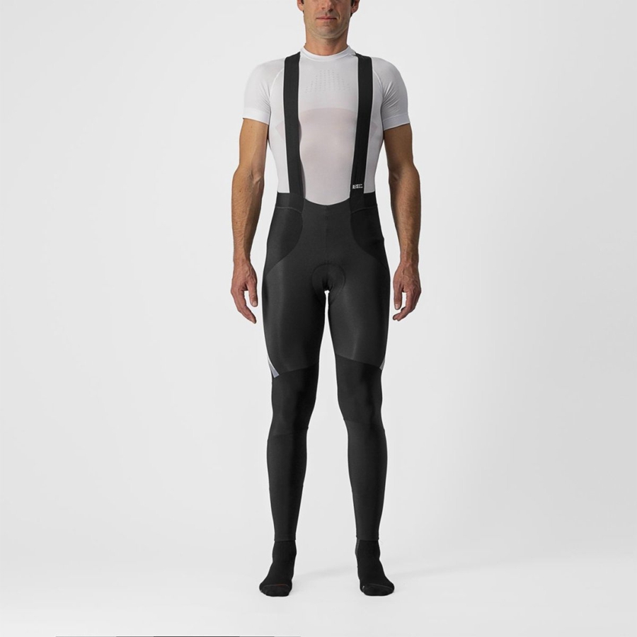 Castelli SORPASSO RoS Men Bib Tights Black / Silver | GARW18543