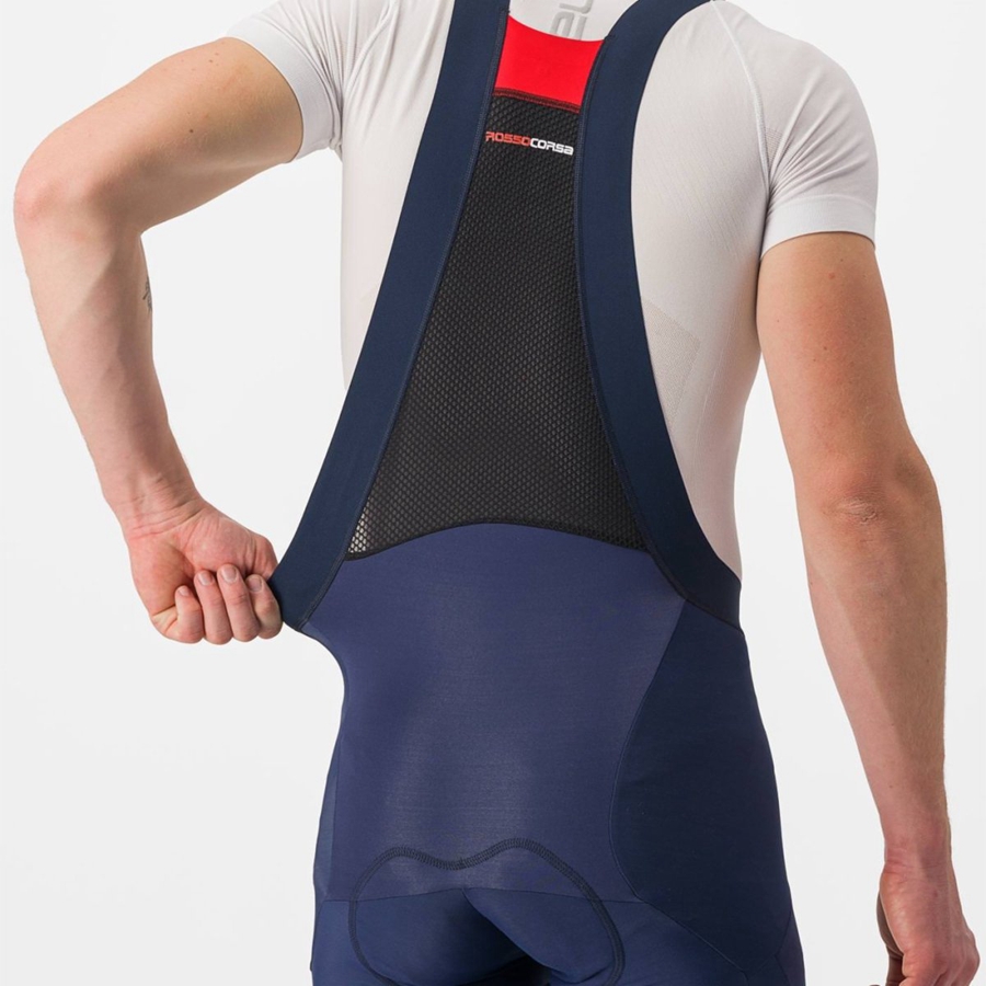 Castelli SORPASSO RoS Men Bib Tights Blue | NLMX58307