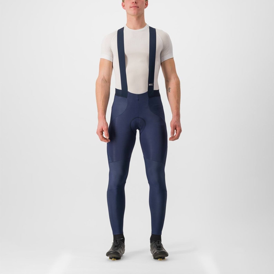 Castelli SORPASSO RoS Men Bib Tights Blue | NLMX58307