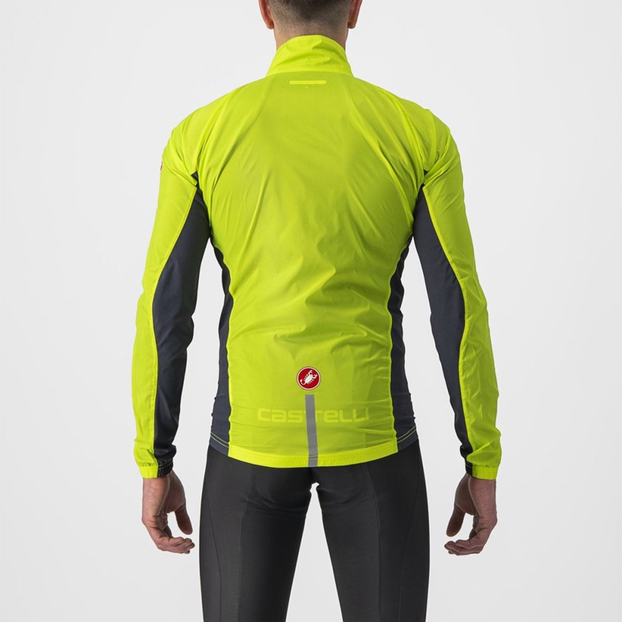 Castelli SQUADRA STRETCH Men Protection Light Green / Dark Grey | MPLD86714