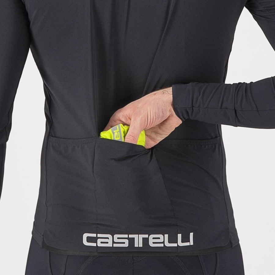 Castelli SQUADRA STRETCH Men Protection Light Green / Dark Grey | MPLD86714