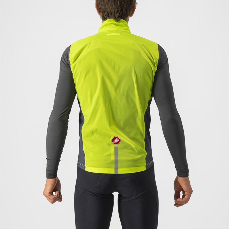 Castelli SQUADRA STRETCH Men Vest Light Green / Dark Grey | DKRM89627