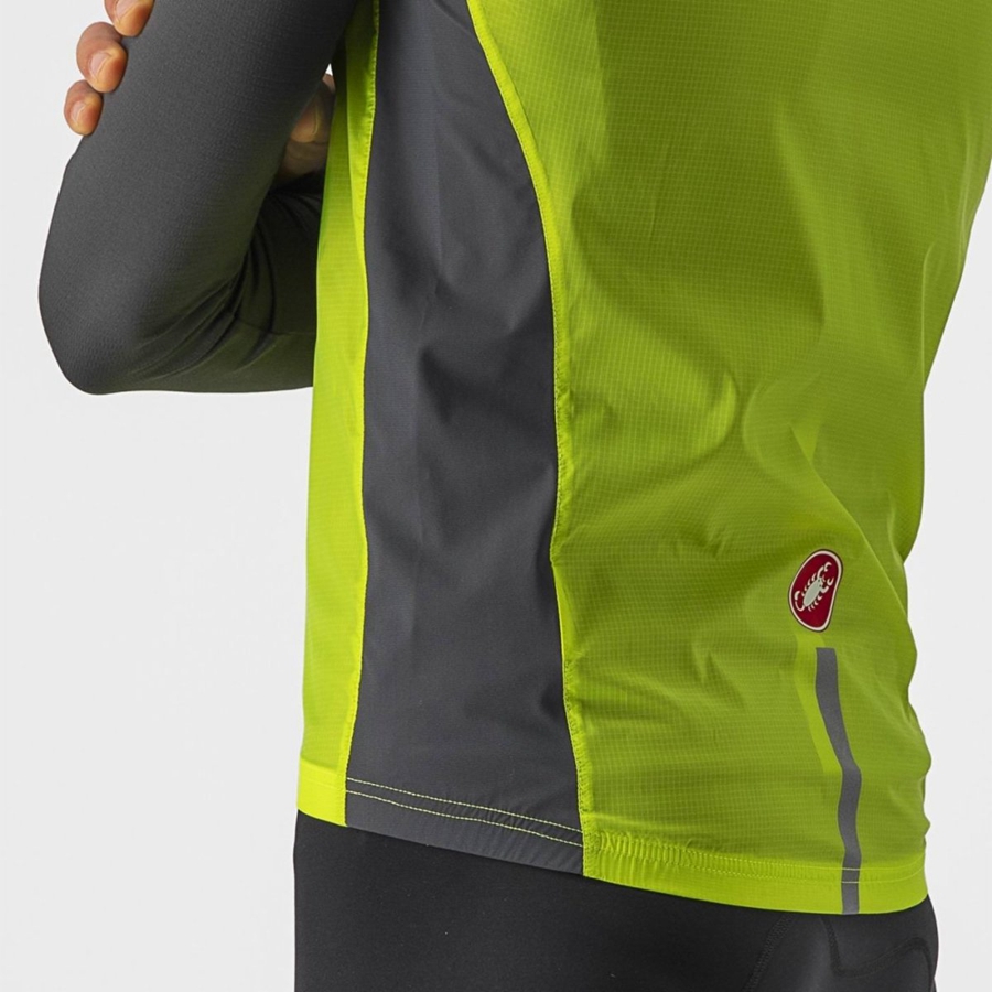 Castelli SQUADRA STRETCH Men Vest Light Green / Dark Grey | DKRM89627