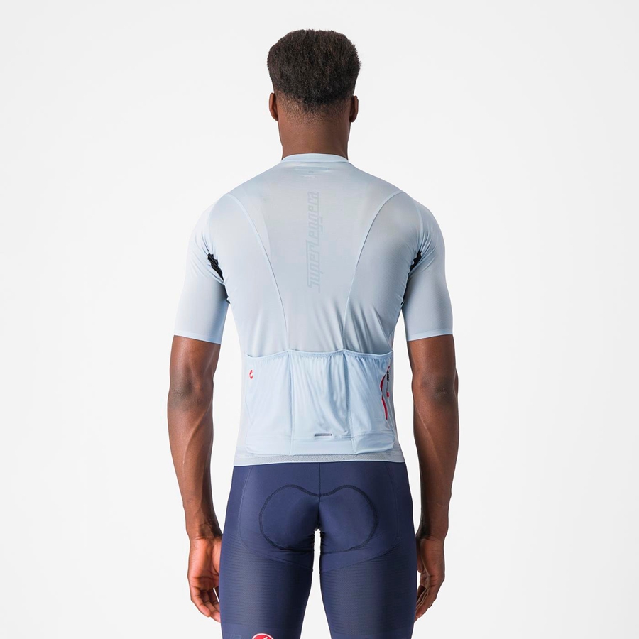 Castelli SUPERLEGGERA 3 Men Jersey Blue | DFPK53827