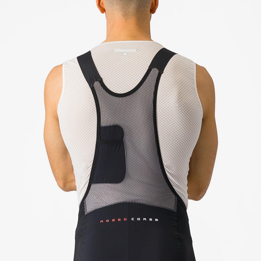 Castelli SUPERLEGGERA Men Bib Shorts Black | YXAB18709