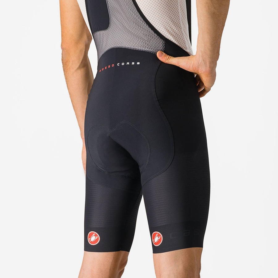 Castelli SUPERLEGGERA Men Bib Shorts Black | YXAB18709