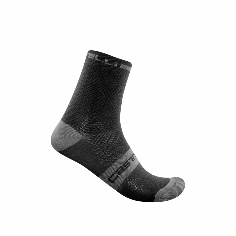 Castelli SUPERLEGGERA T 12 Men Socks Black | WGEK85063