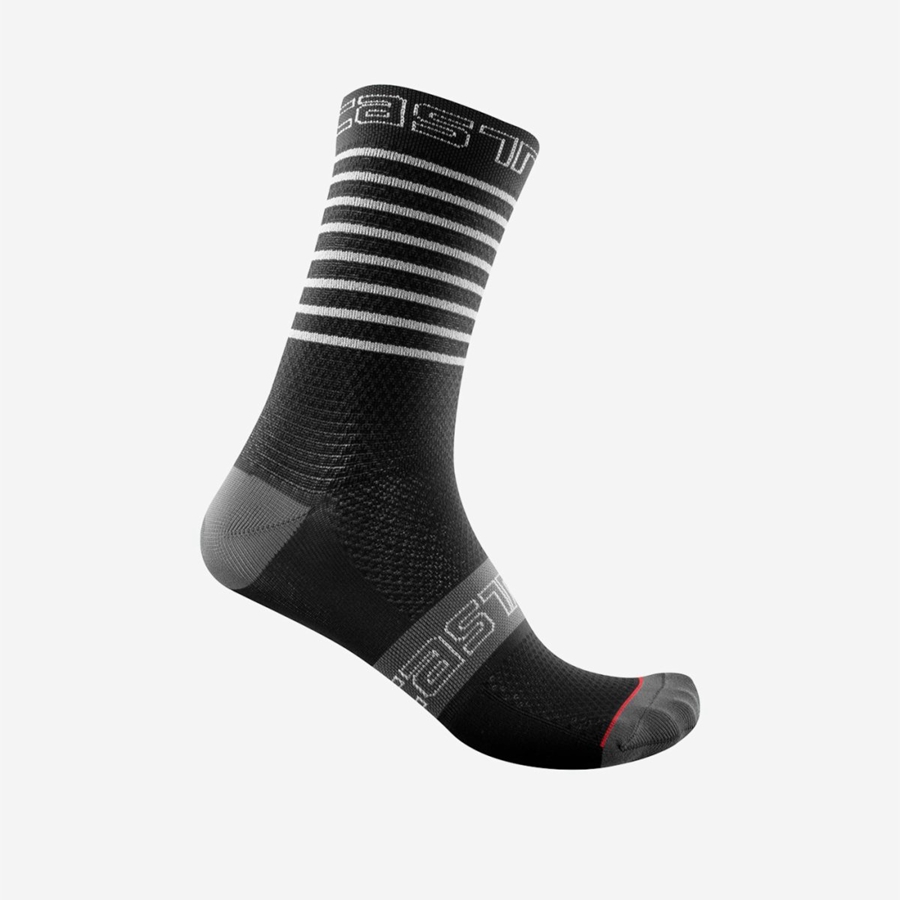 Castelli SUPERLEGGERA W 12 Women Socks Black | AVPR70291