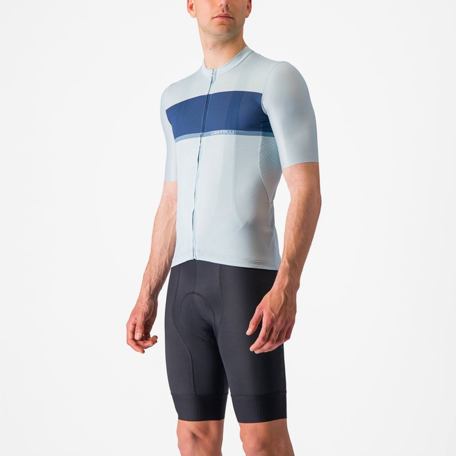 Castelli TRADIZIONE Men Jersey Blue / Blue / Grey | EKGB16407