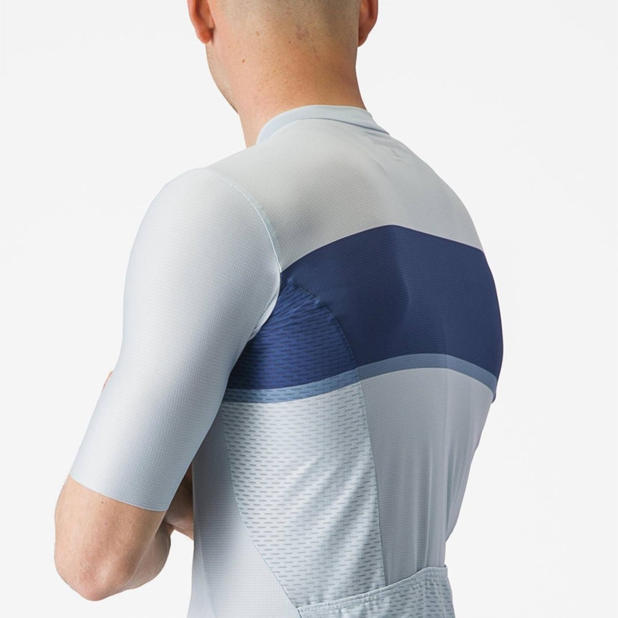 Castelli TRADIZIONE Men Jersey Blue / Blue / Grey | EKGB16407