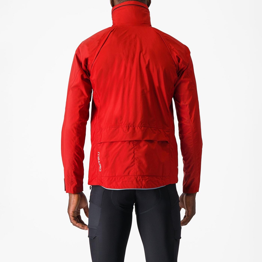 Castelli TRAIL GT Men Jackets Red | HLFI31975