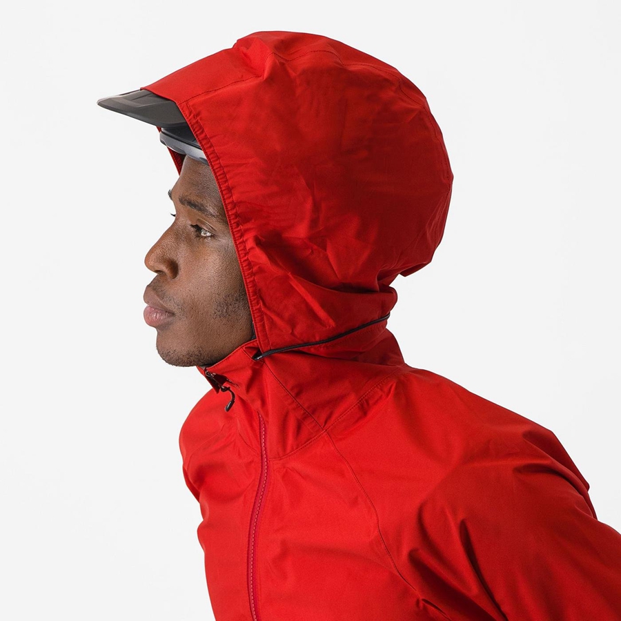 Castelli TRAIL GT Men Jackets Red | HLFI31975