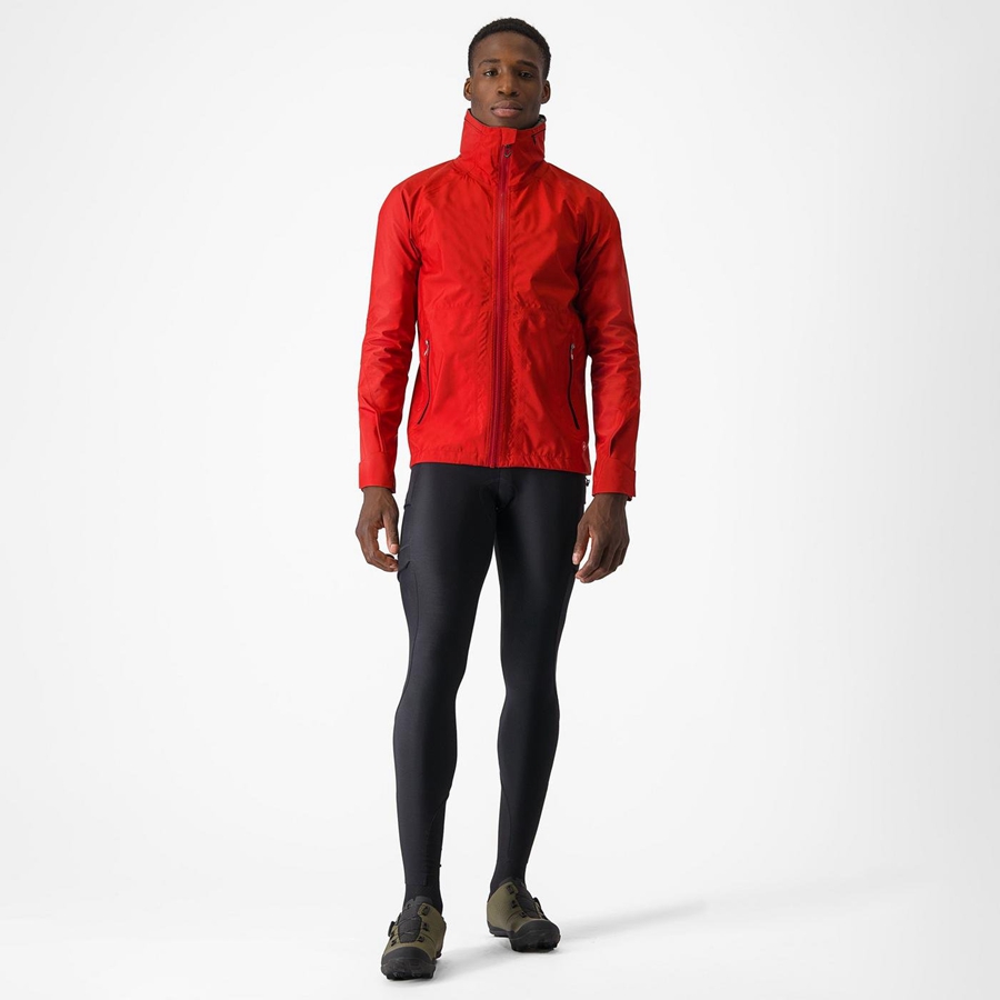 Castelli TRAIL GT Men Jackets Red | HLFI31975