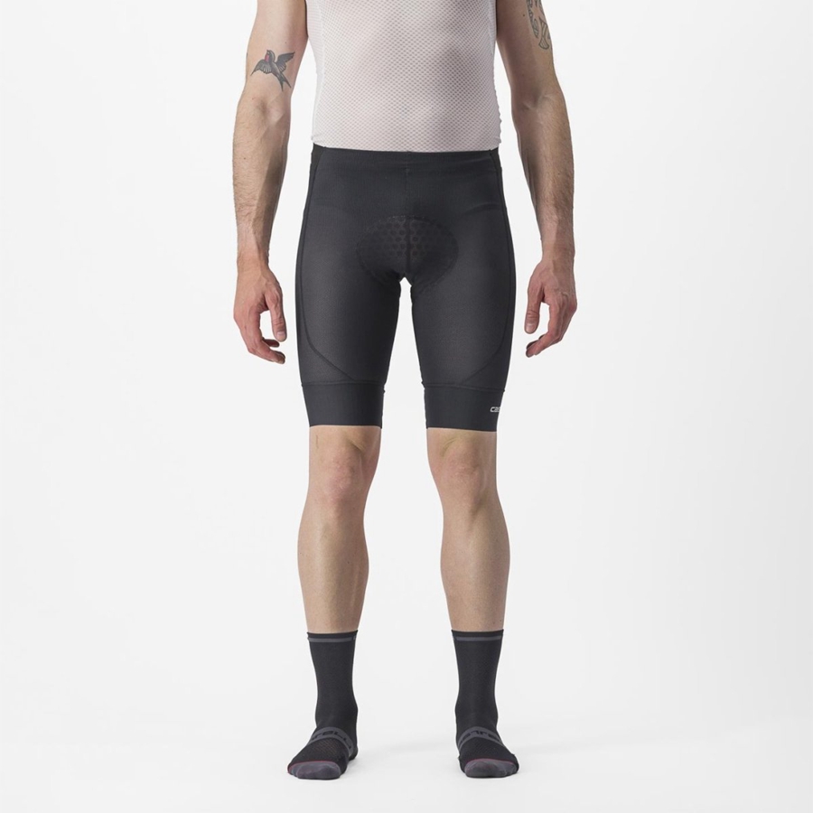 Castelli TRAIL LINER Men Shorts Black | ZSUB21960