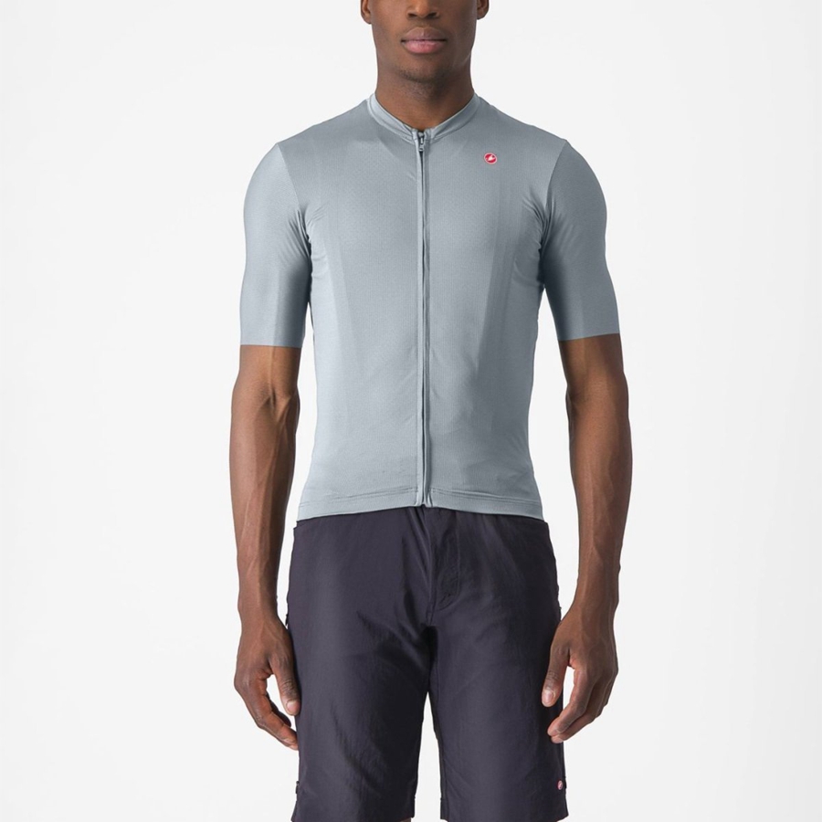 Castelli UNLIMITED ENTRATA 2 Men Jersey Blue / Grey | CJNP76493