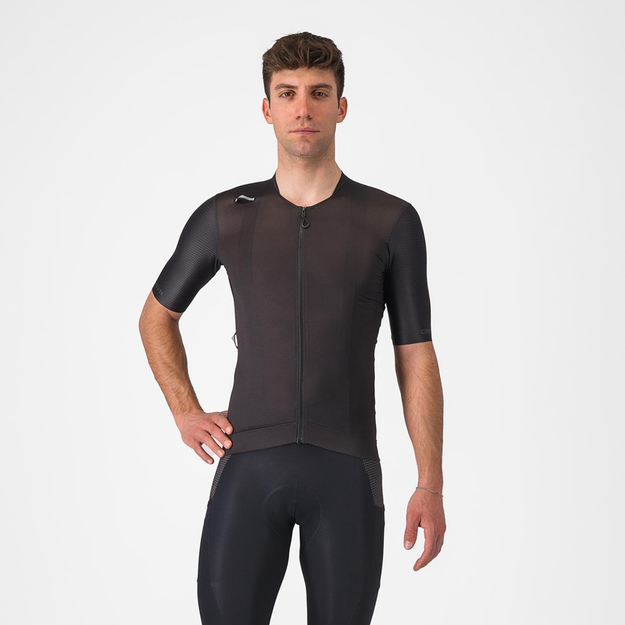 Castelli UNLIMITED PRO Men Jersey Black | IHYS39604