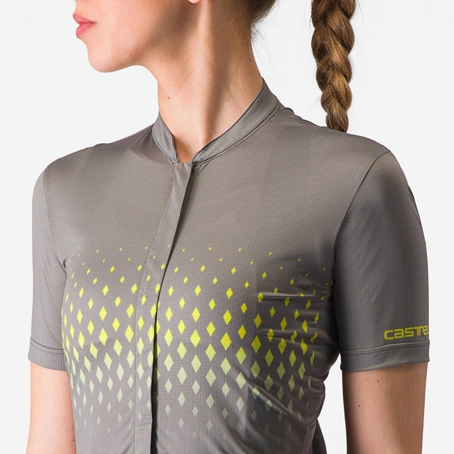 Castelli UNLIMITED SENTIERO 3 Women Jersey Grey | VTAO76312