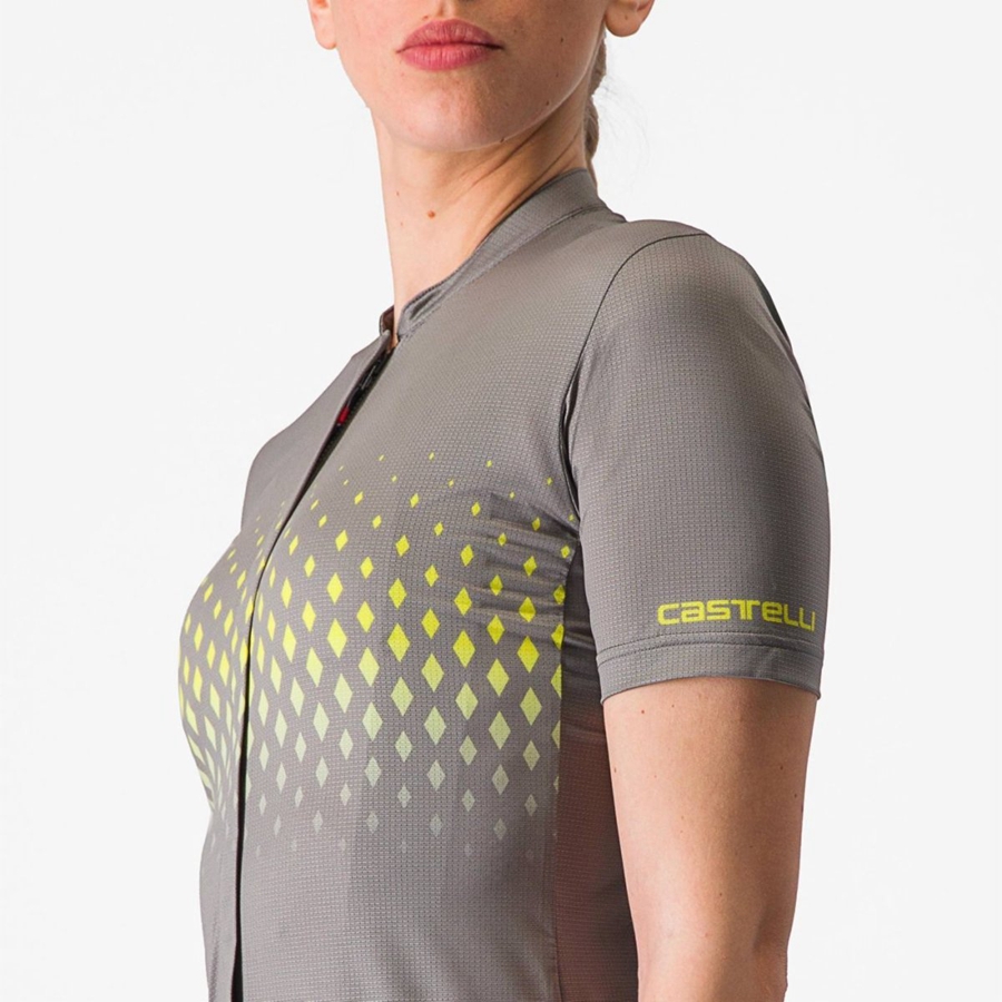 Castelli UNLIMITED SENTIERO 3 Women Jersey Grey | VTAO76312